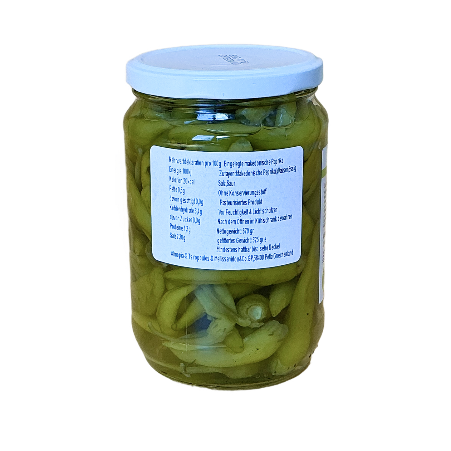 Almopia - Mazedonische Peperoni - 680 g