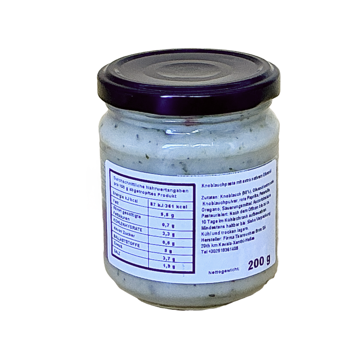 BUONO Knoblauchpaste mit nativem Olivenöl extra - 200 g